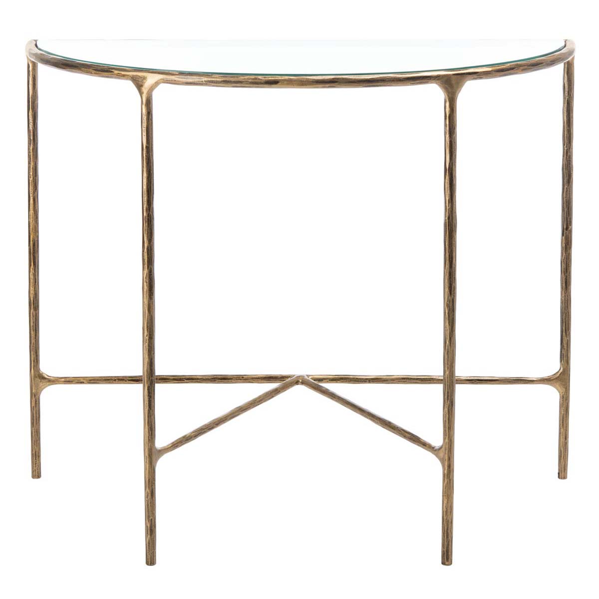 Safavieh Couture Jessa Forged Metal Console Tab - Brass