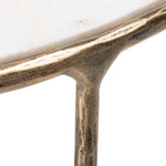 Safavieh Couture Jessa Forged Metal Console Tab - Brass / White