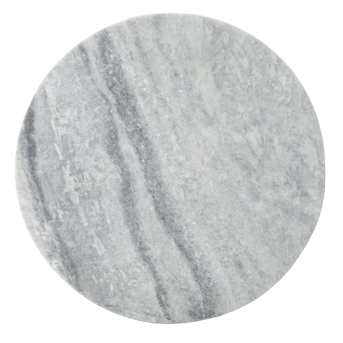 Safavieh Couture Valentia Round Marble Accent Table - Light Grey
