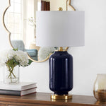Safavieh Amaia Glass Table Lamp , TBL4285 - Navy