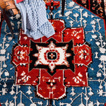 Safavieh Vintage Hamadan 259 Rug, VTH259 - RED / BLUE