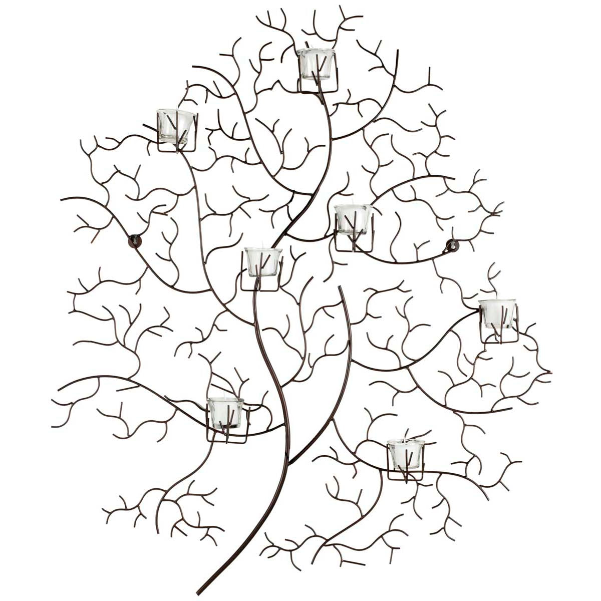 Safavieh 7 Votive Tree Wall Décor, WDC1018 Decor Market