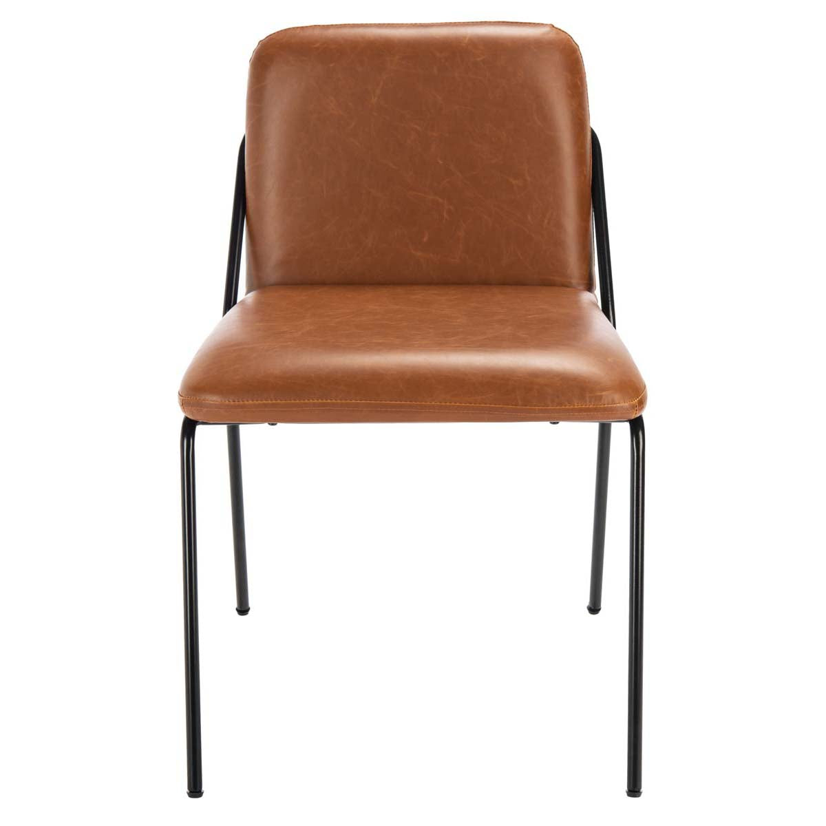 Safavieh Taddeo Side Chair , ACH6208 - Light Brown / Black (Set of 2)