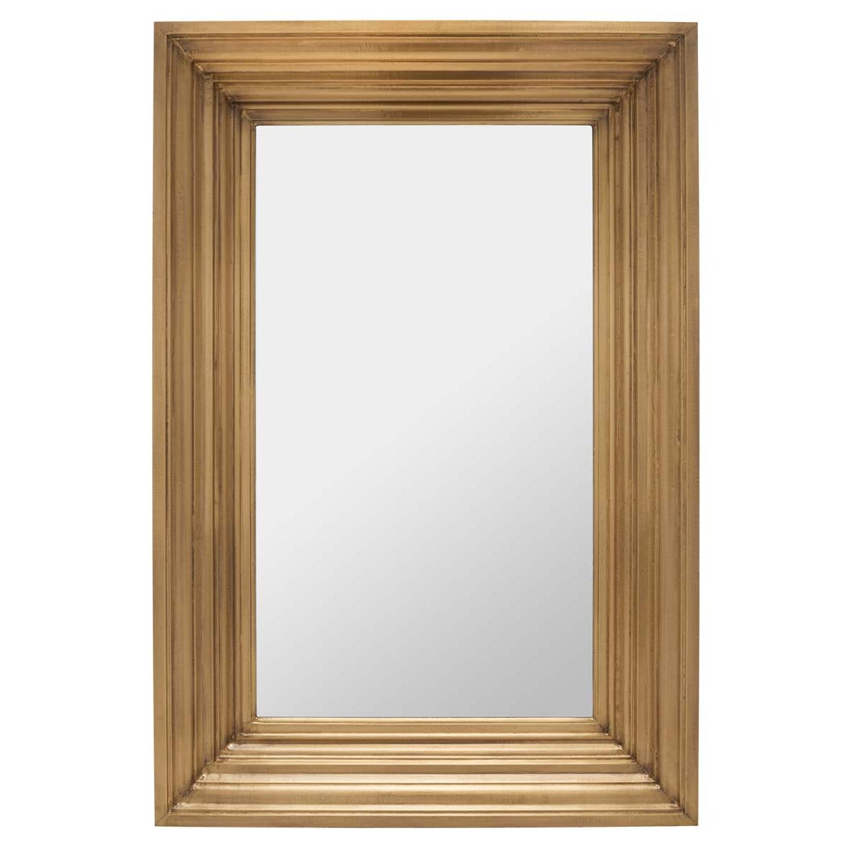 Safavieh Couture Kerry Large Rectangle Wall Mirror - Brass