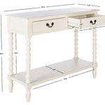 Safavieh Athena 2 Drawer Console Table, CNS5702 - Distressed White