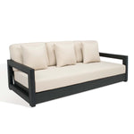 Safavieh Couture Montford 3-Seat Sofa - Black / White