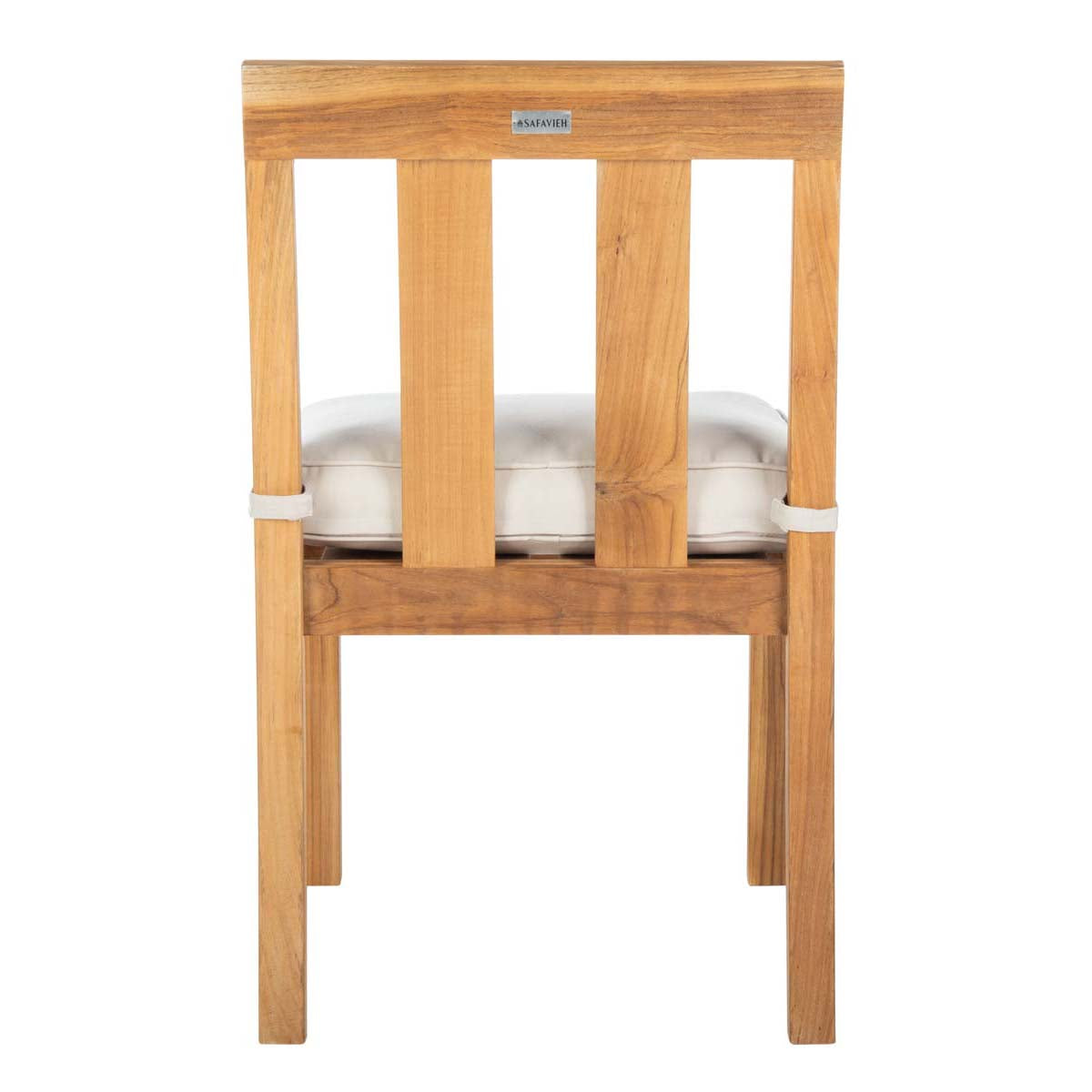 Safavieh Couture Montford Teak Dining Chair Natural (Set of 2) - Natural / Beige