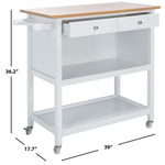Safavieh Daley 2 Drawer 2 Shelf Kitchen Cart , KCH1402