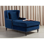 Safavieh Couture Jamie Upholstered Chaise Lounge - Navy