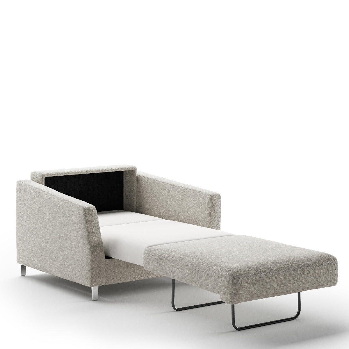 Luonto Furniture Monika Cot Chair Sleeper - Fun 496 -234/9 Chrome
