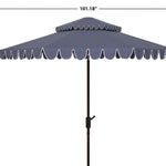 Safavieh Venice 9Ft Rnd Double Top Crank Umbrella , PAT8210