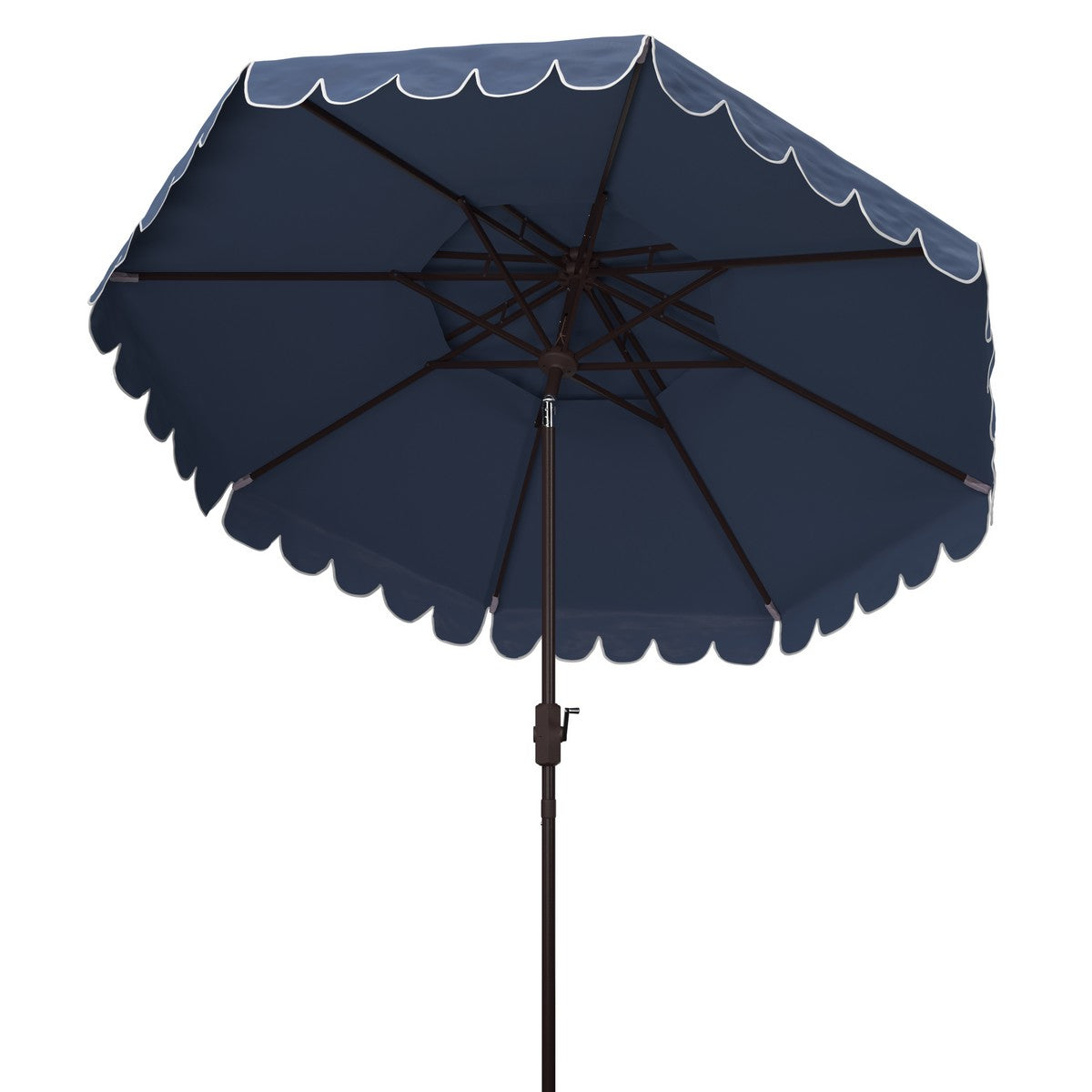 Safavieh Venice 9Ft Rnd Double Top Crank Umbrella , PAT8210