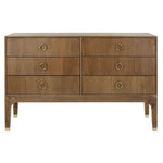 Safavieh Couture Lorna 6 Drawer Contemporary Dresser - Rustic Oak