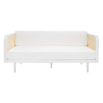 Safavieh Couture Helena French Cane Daybed - White / Natural