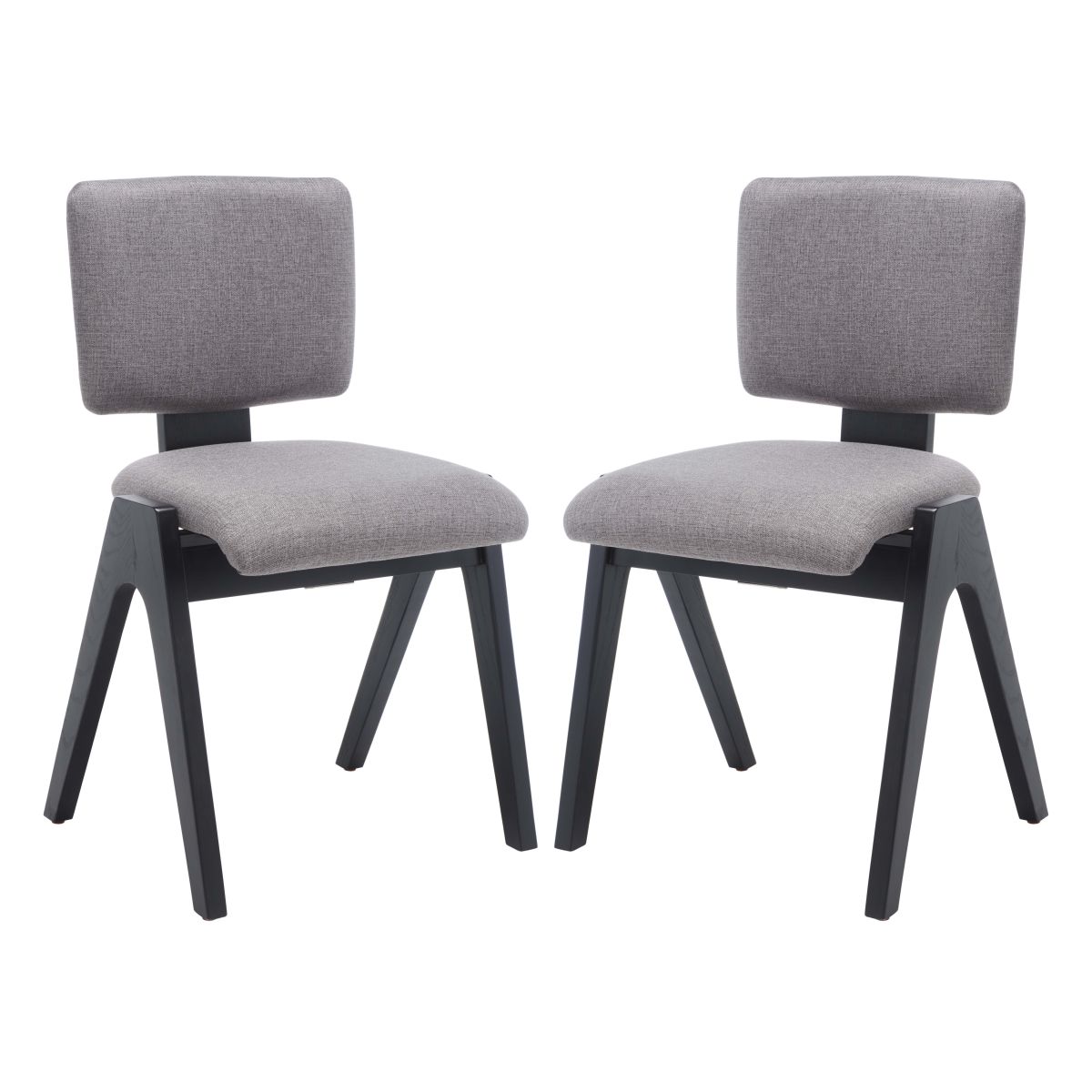 Safavieh Couture Alisyn Wood Dining Chair(Set of 2) , SFV4125 - Black / White