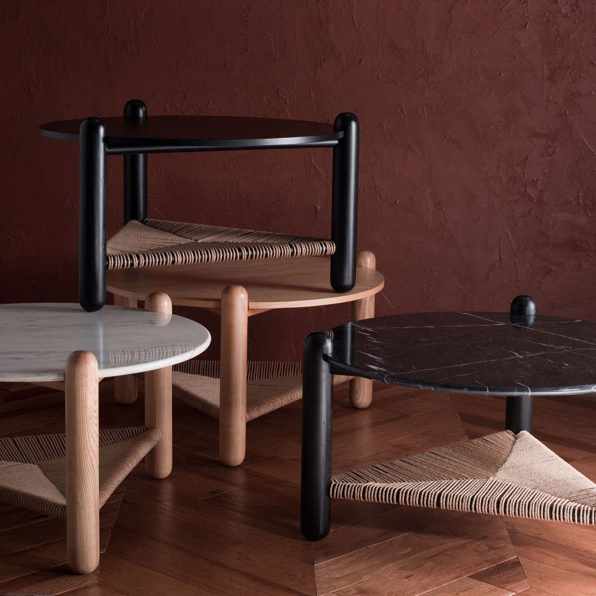 Safavieh Couture Macianna Woven Shelf Coffee Table - Black