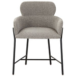 Safavieh Couture Charlize Velvet Dining Chair - Light Grey / Black
