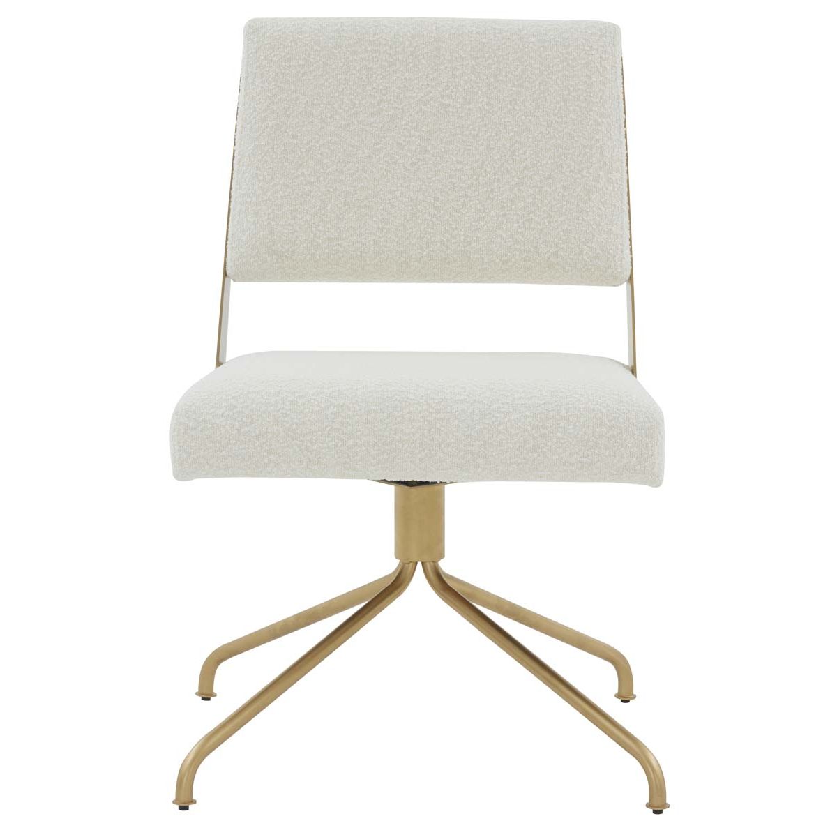 Safavieh Couture Emmeline Swivel Office Chair - Ivory / Gold