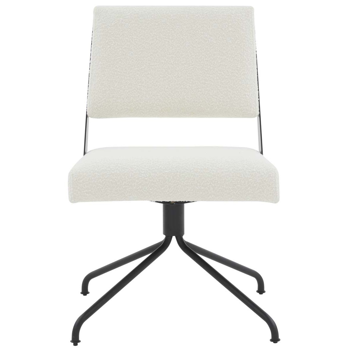 Safavieh Couture Emmeline Swivel Office Chair - Ivory / Black