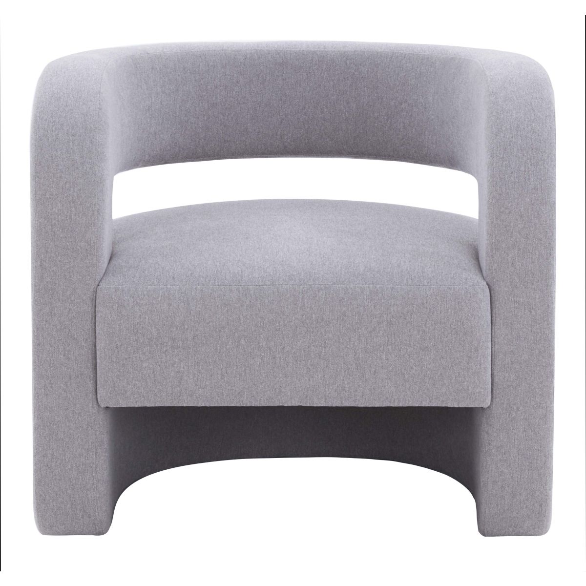 Safavieh Couture Anissa Barrel Back Accent Chair - Light Grey
