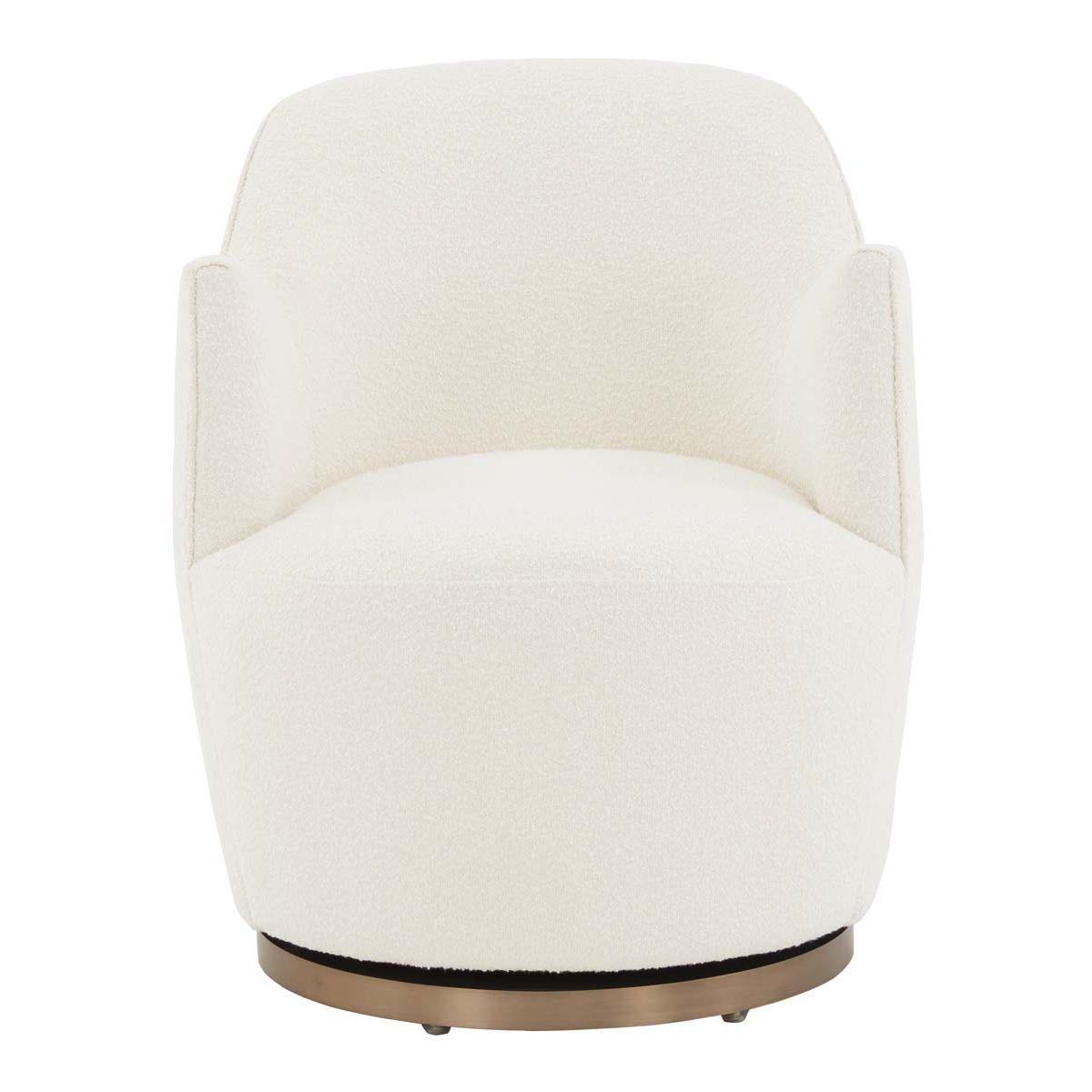 Safavieh Couture Christian Boucle Swivel Accent Chair - Ivory