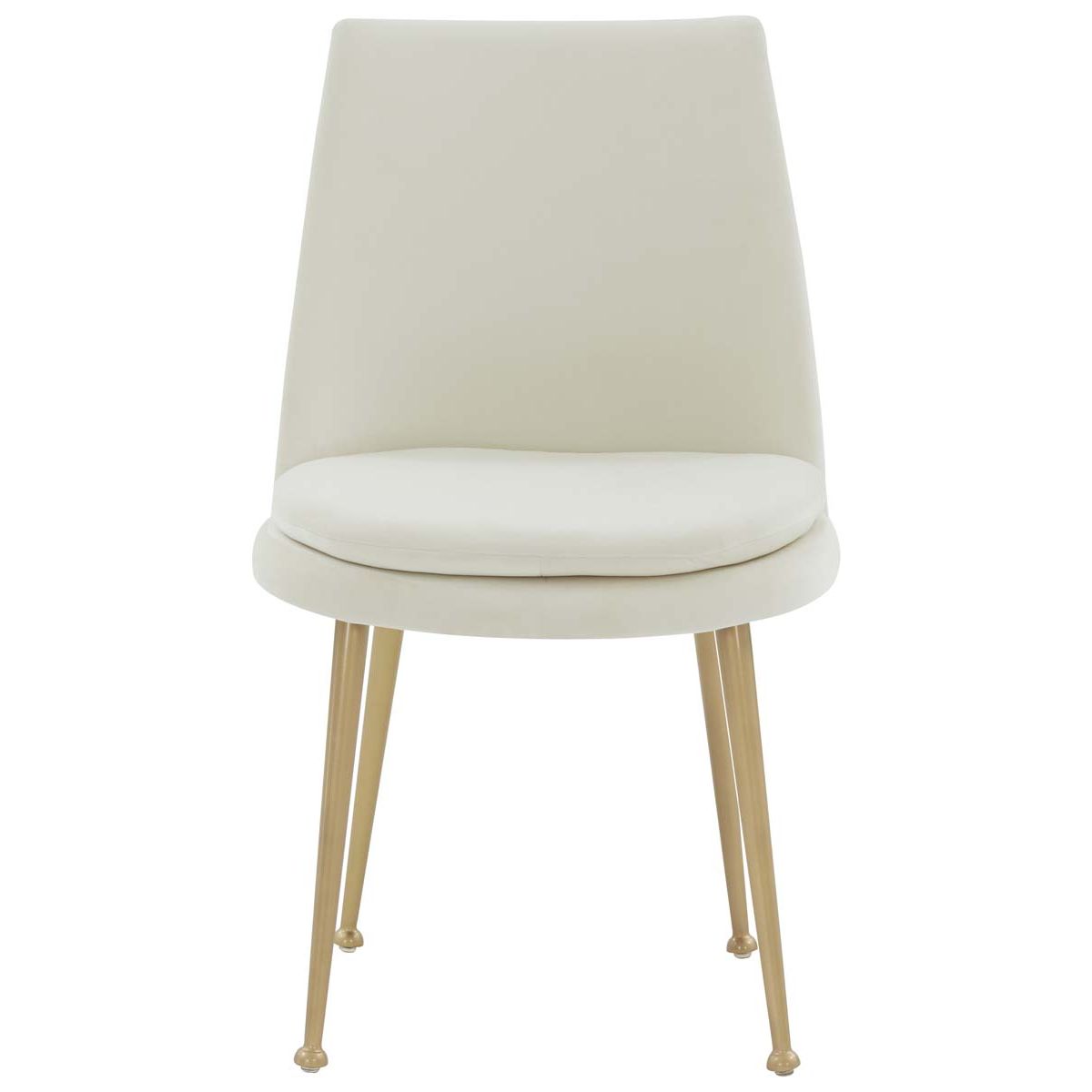 Safavieh Couture Rynaldo Upholstered Dining Chair - Cream / Gold