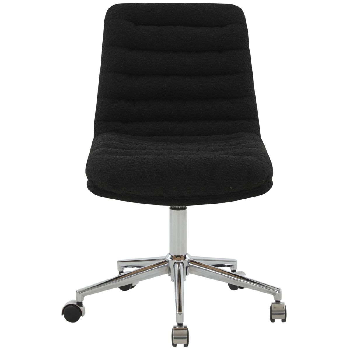 Safavieh Couture Decolin Swivel Desk Chair - Black / Silver