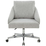 Safavieh Couture Blayke Adjustable Desk Chair - Light Grey / Silver