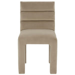 Safavieh Couture Pietro Channel Tufted Dining Chair - Light Brown