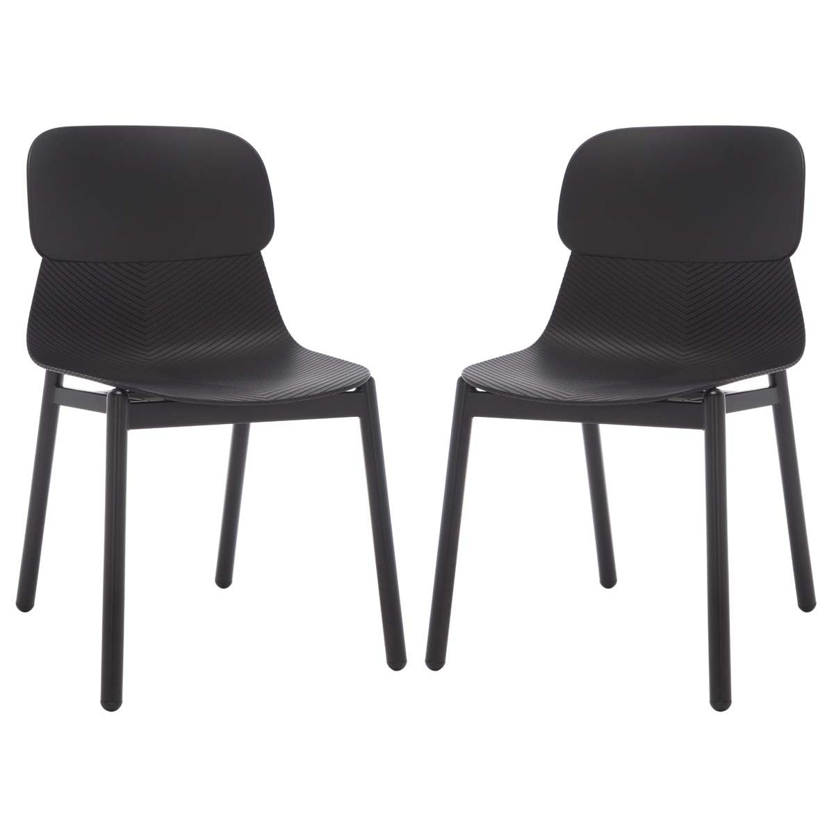 Safavieh Couture Abbie Dining Chairs (Set of 2) - Black