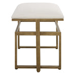 Antique Decor Market Accent Stool Brushed Brass