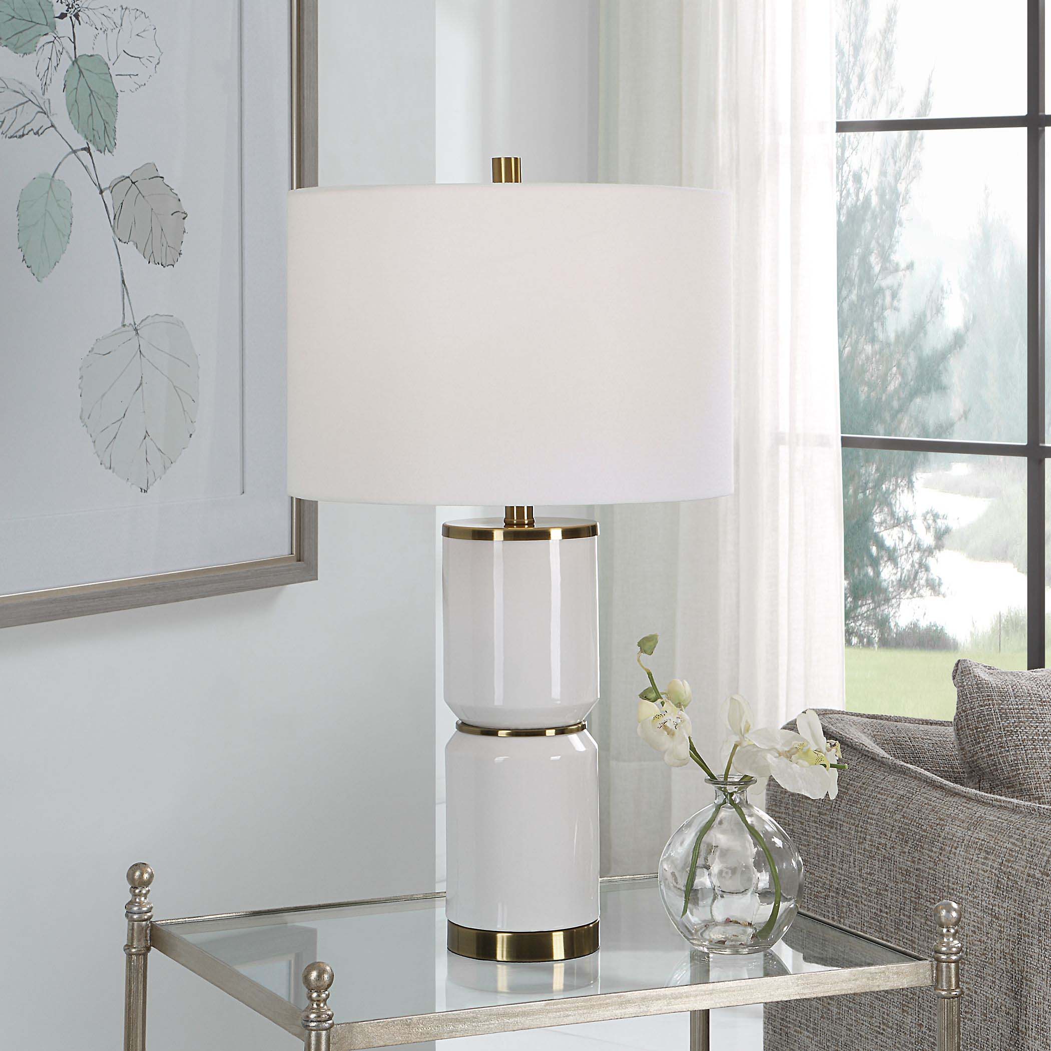 Gloss White Decor Market Table Lamp