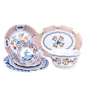 The Enchanted Home Blooming Sunset Pagoda Melamine Dinnerware Collection