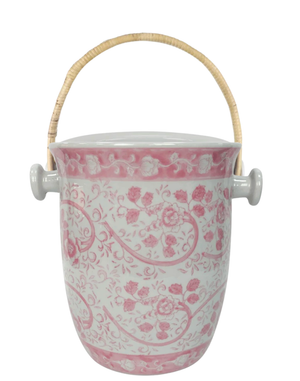 The Enchanted Home Pink Rose Blossom Ice Bucket