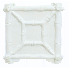 The Enchanted Home White Bamboo Box Planter