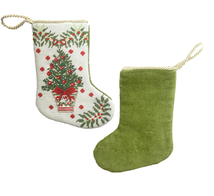 The Enchanted Home The Classic Tree Needlepoint Stocking (2 Sizes)