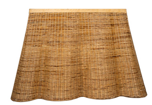 The Enchanted Home Scalloped Wicker Console
