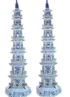 The Enchanted Home Grand Blue And White Pagoda