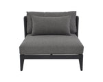 Ibiza Armless Chair - Charcoal  Gracebay Grey