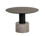 Monaco Coffee Table - Black  Grey Marble / Raw Umber