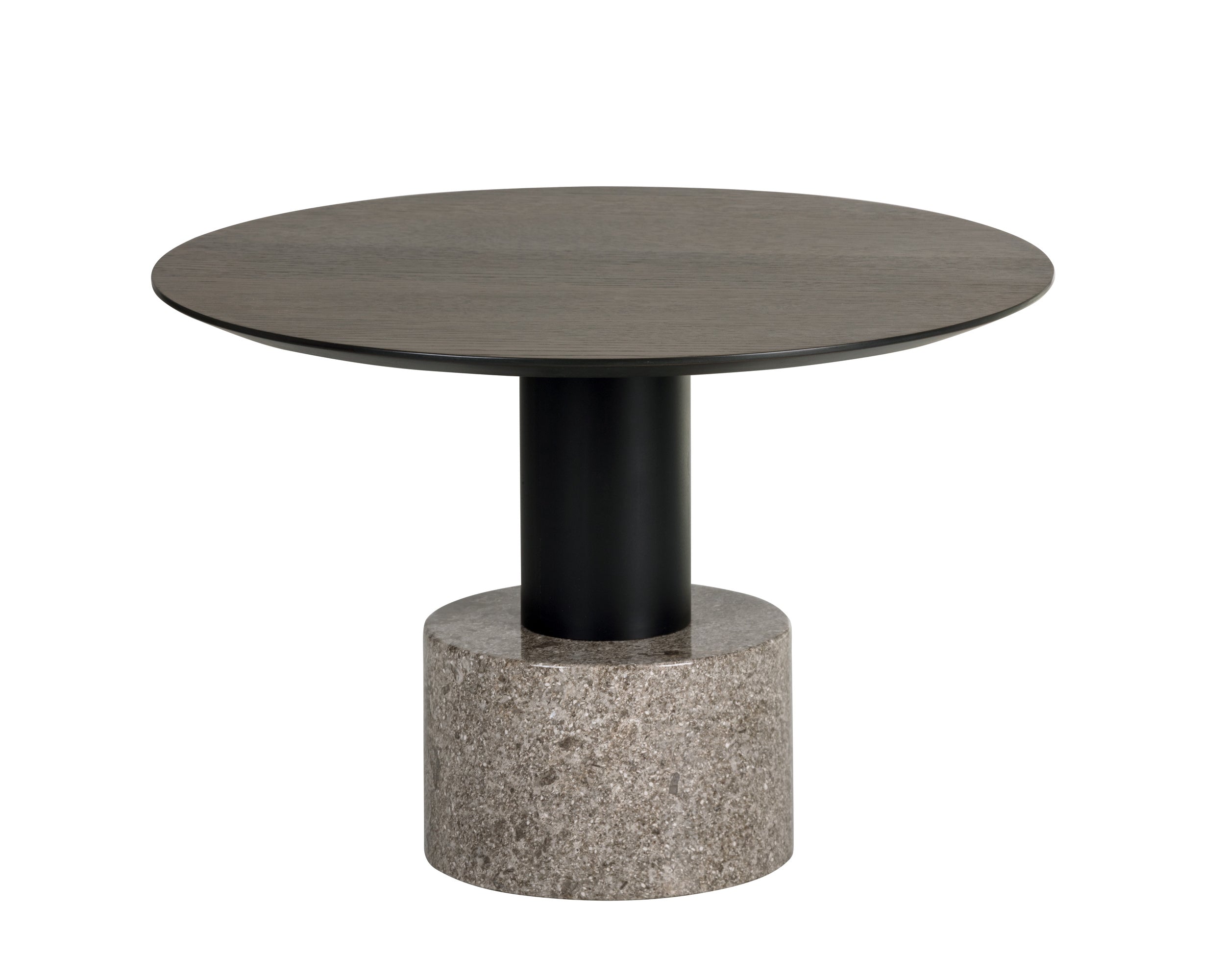Monaco Coffee Table - Black  Grey Marble / Raw Umber