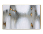 Water Marks - 72" X 48"  Gold Floater Frame