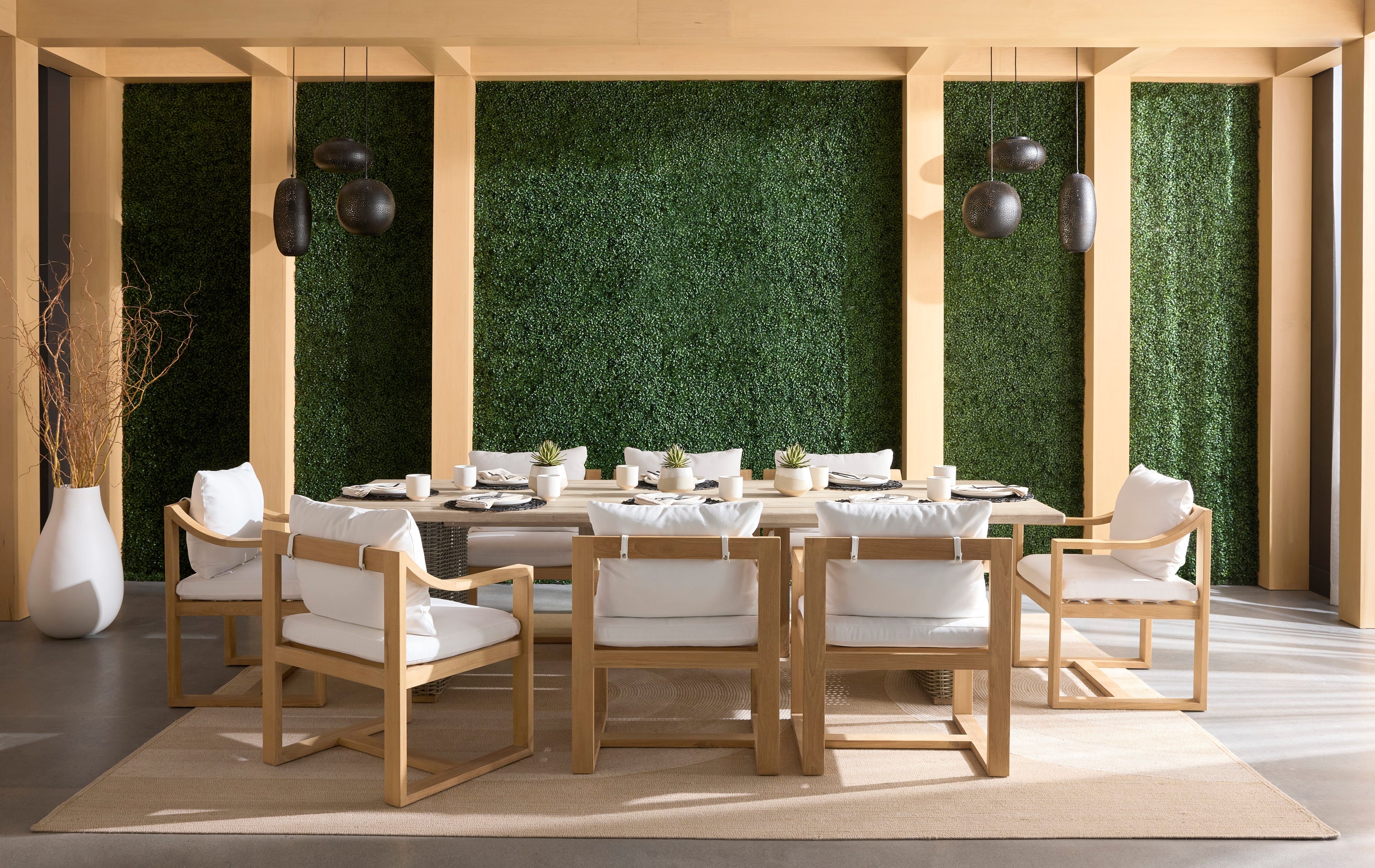 Tahiti Dining Armchair - Stinson White
