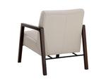 Neymar Lounge Chair - Linea Light Grey Leather