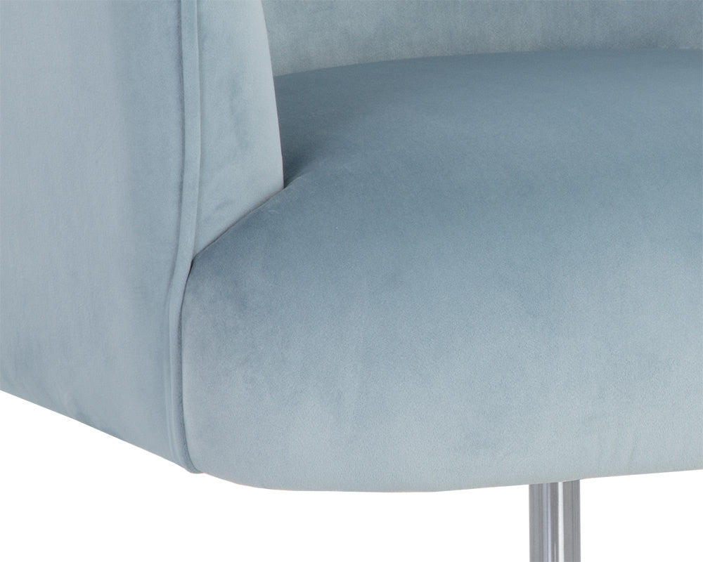 Karina Office Chair - Cornflower Blue Sky