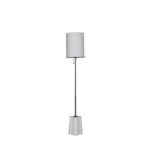 Gabby - Florence Brushed Brass Cylinder Floor Lamp - SCH-175547