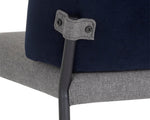 Pearce Dining Chair - Dark Grey / Abbington Navy