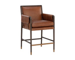 Mauti Counter Stool - Brown  Shalimar Tobacco Leather
