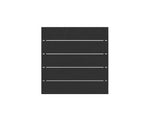 Lucerne Dining Table  Sterling Black -