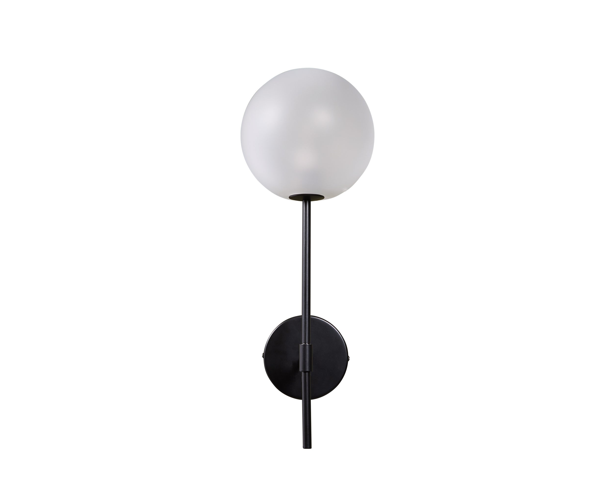 Izora Sconce - Black  Frosted